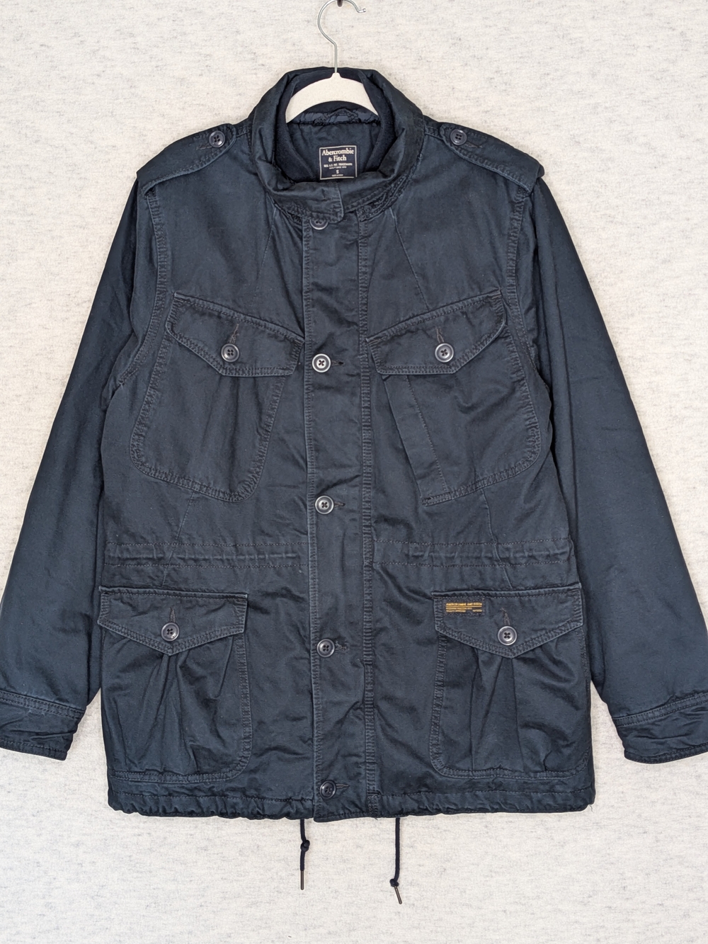 A&F Sentinel Military Field Jacket Navy Heritage Era 1J233 Sz S Insulated